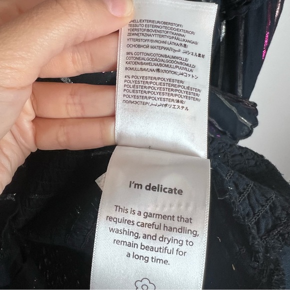 NWOT FARM Rio Lurex Stripes Mini Dress. Size Small - Picture 13 of 13